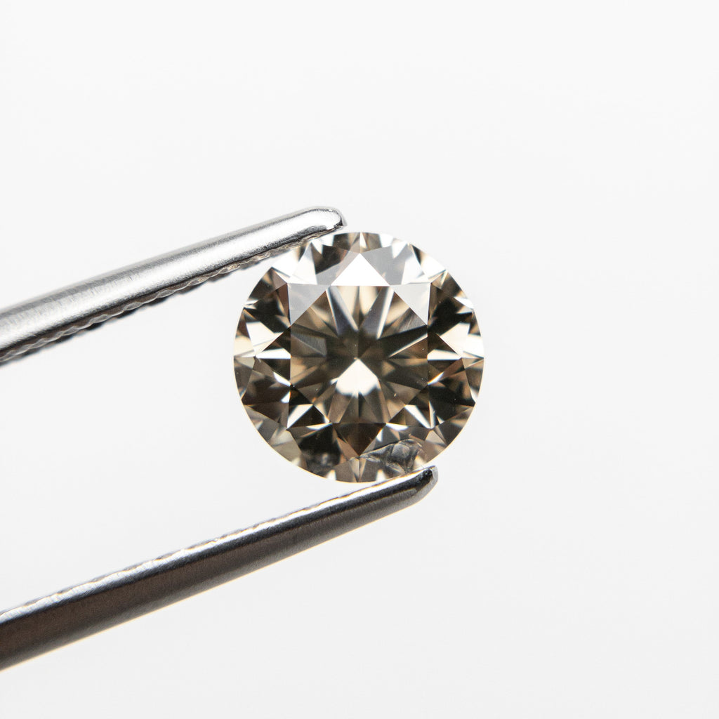 1.08ct 6.42x6.36x4.12mm VS Champagne Round Brilliant 18438-01 HOLD D3272 - Misfit Diamonds