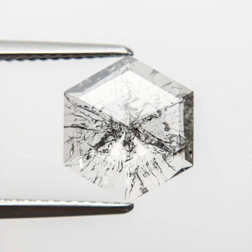 2.14ct 10.86x9.46x2.33mm Hexagon Rosecut 18507-01 - Misfit Diamonds