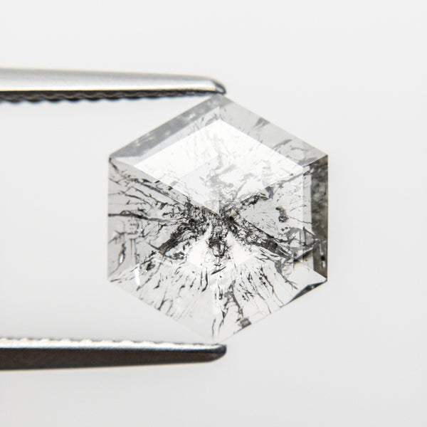 2.14ct 10.86x9.46x2.33mm Hexagon Rosecut 18507-01 - Misfit Diamonds