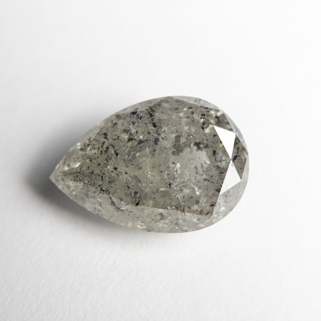 3.71ct 11.44x7.87x5.03mm Pear Double Cut 18550-01 - Misfit Diamonds