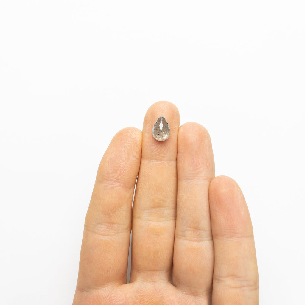 3.71ct 11.44x7.87x5.03mm Pear Double Cut 18550-01 - Misfit Diamonds