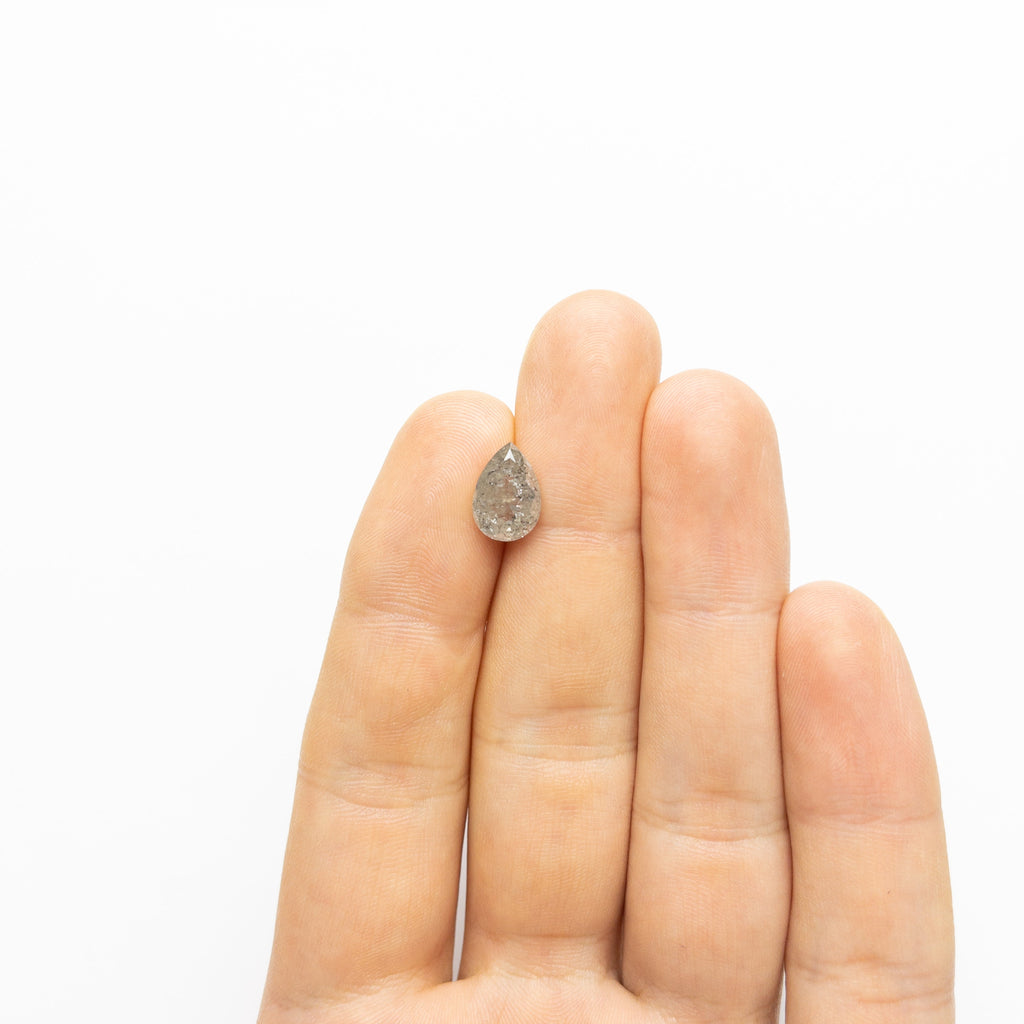 3.71ct 11.44x7.87x5.03mm Pear Double Cut 18550-01 - Misfit Diamonds