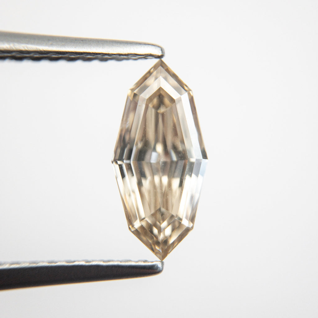 1.07ct 10.53x5.12x2.83mm SI1 Champagne Step Cut Marquise 18839-02 - Misfit Diamonds