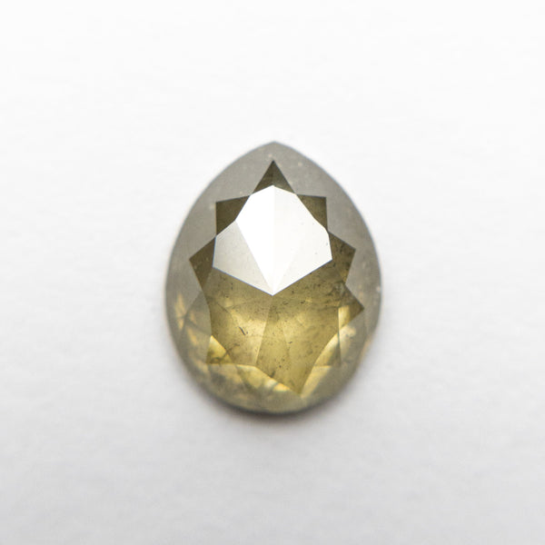 1.77ct 9.01x7.26x3.23mm Pear Rosecut 19048-07 - Misfit Diamonds