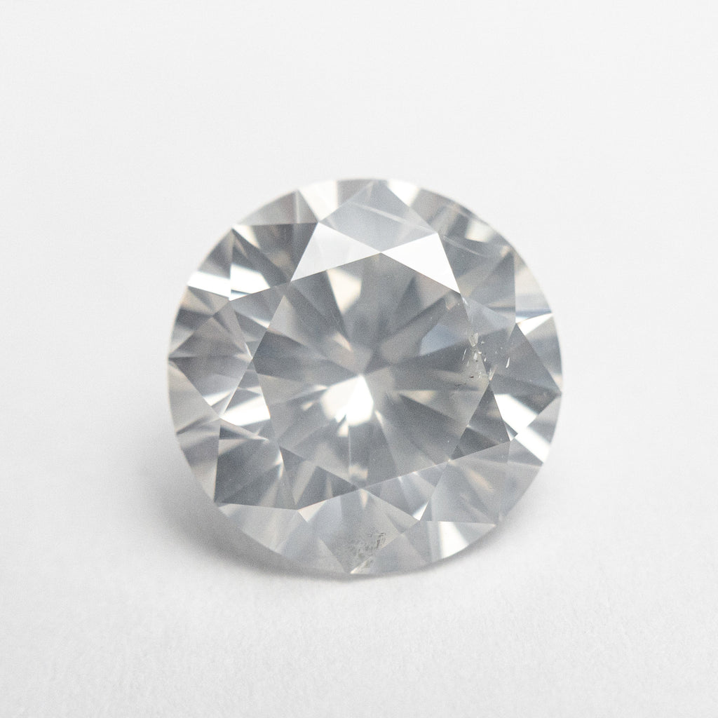 4.00ct 10.13x10.12x6.25mm GIA I2 Fancy White Round Brilliant 19263-01 - Misfit Diamonds